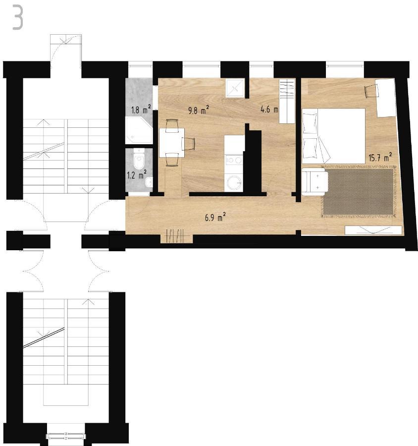 Stories Writer'S Ap 40Sqm Renovated Free Parking Lejlighed Riga Eksteriør billede